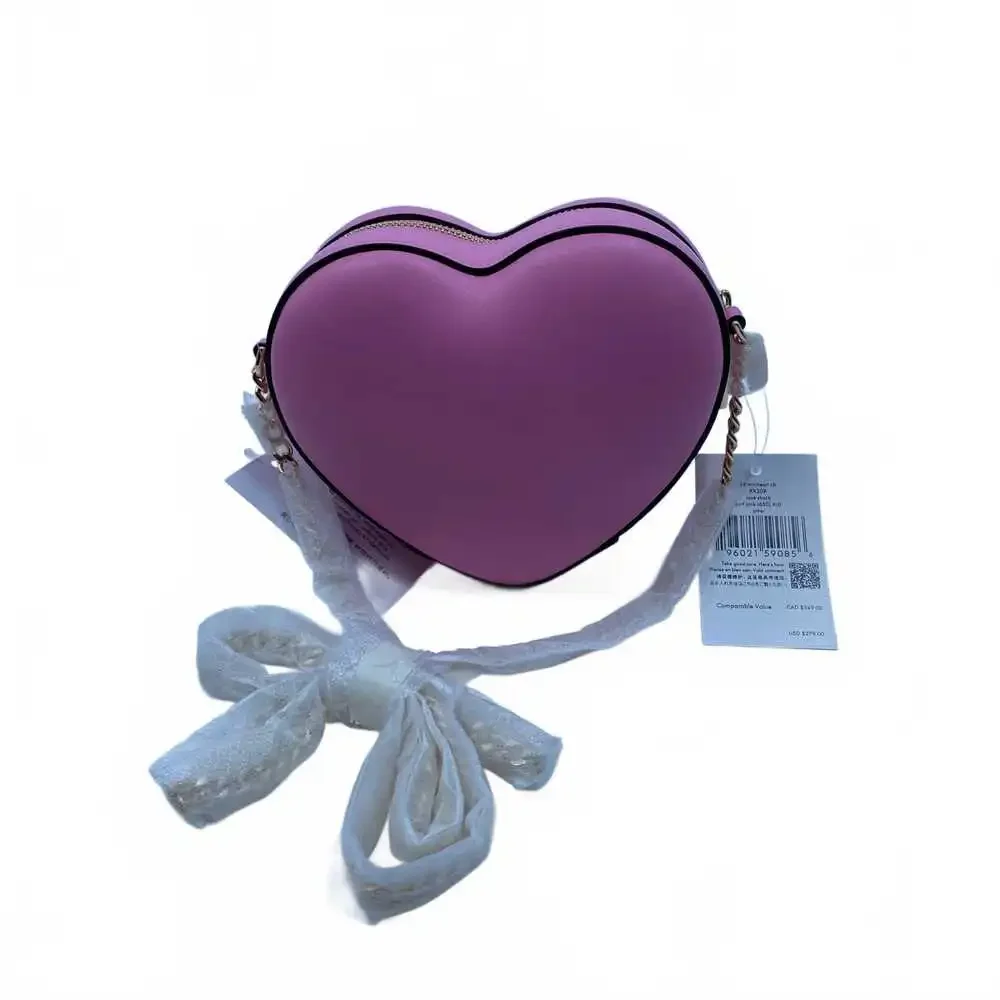 Kate Spade Mini Heart Crossbody Leather Bag | OS Pink